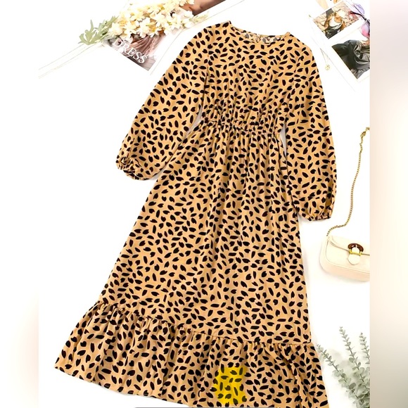 SHEIN Dresses & Skirts - Dalmatian Print Maxi Dress